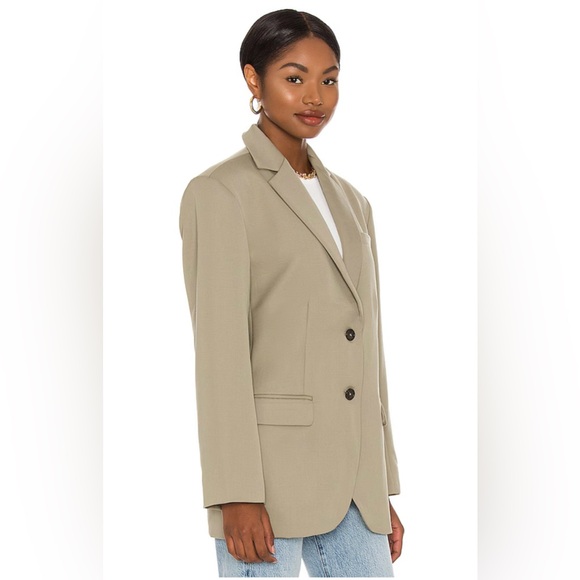 ANINE BING Blazer in Khaki Green SZ M Oversized NWT $550 MSRP - Picture 7 of 8